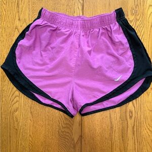 Nike Women's Athletic Shorts in Purple and Black